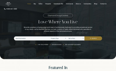 diamondgroupestates.com screenshot