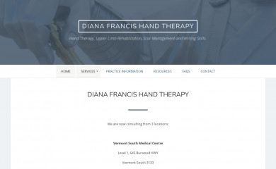 dianafrancis.com.au screenshot