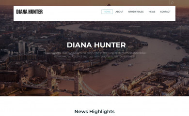dianahunter.co.uk screenshot