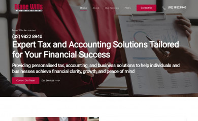 dianewillsaccountant.com.au screenshot