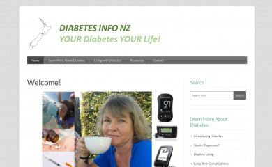 diabetesinfo.org.nz screenshot
