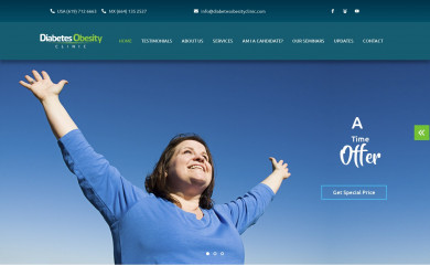 diabetesobesityclinic.com screenshot
