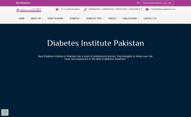 diabetespakistan.com screenshot