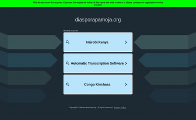diasporapamoja.org screenshot