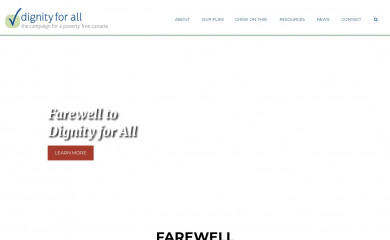 dignityforall.ca screenshot