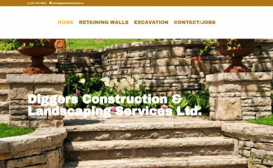 diggersconstruction.ca screenshot