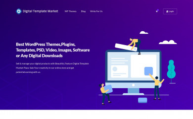 digitaltemplatemarket.com screenshot