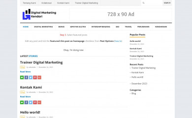 digitalmarketingkendari.com screenshot