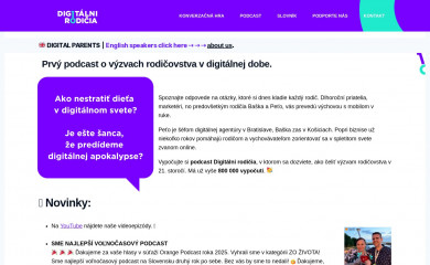 digitalnirodicia.sk screenshot