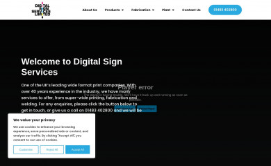 digitalsignservices.co.uk screenshot