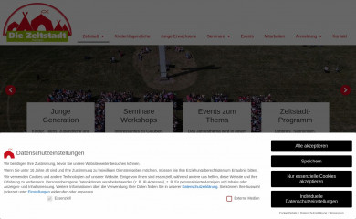 die-zeltstadt.de screenshot