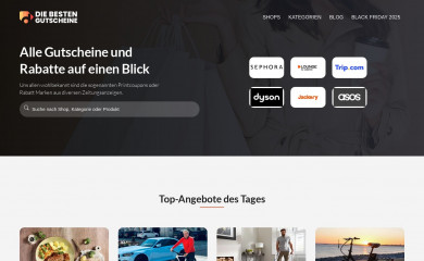 diebestengutscheine.de screenshot