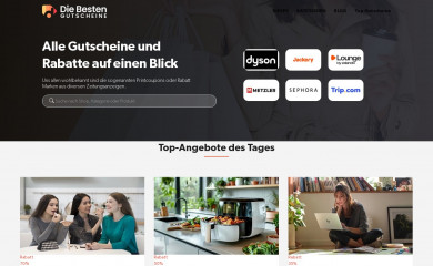 diebestengutscheine.de screenshot