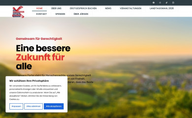 diegerechtigkeitspartei-bw.de screenshot