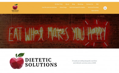 dieteticsolutions.com.au screenshot