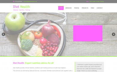 diethealth.co.uk screenshot