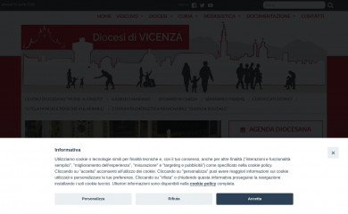 diocesi.vicenza.it screenshot