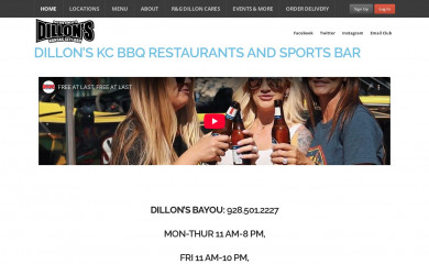 dillonsrestaurant.com screenshot