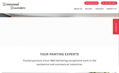 dimensionaldecorators.com.au screenshot
