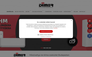 dimerkft.hu screenshot