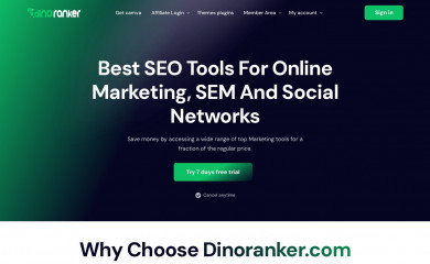 dinoranker.com screenshot