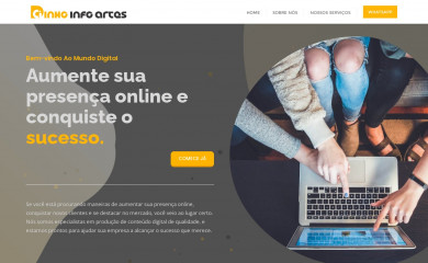 dinhoinfoartes.com.br screenshot