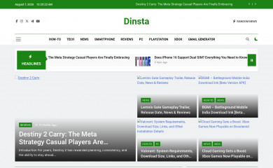 dinsta.com screenshot