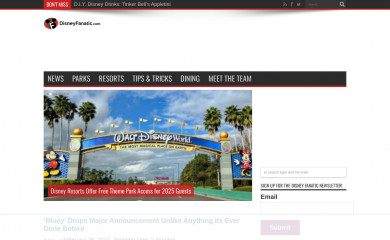 disneyfanatic.com screenshot