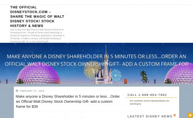 disneystock.com screenshot