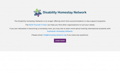 disabilityhomestay.com screenshot