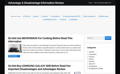 disadvantages.info screenshot
