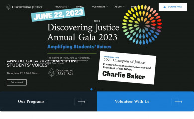 discoveringjustice.org screenshot