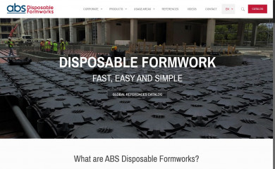 disposableformwork.com screenshot