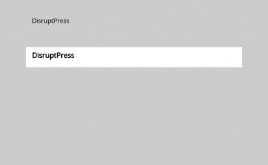 http://www.disruptpress.com screenshot