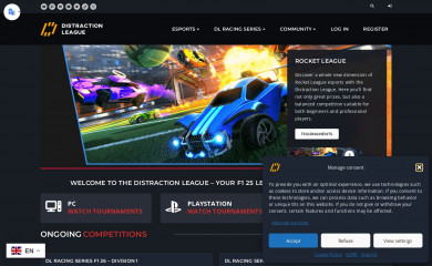 distraction-league.de screenshot