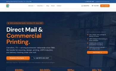 directmailcompany.com screenshot