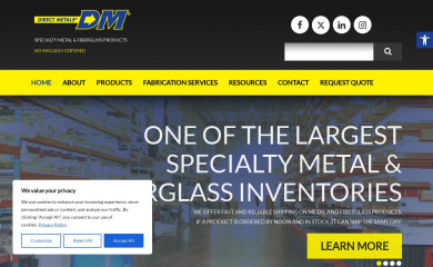 directmetals.com screenshot