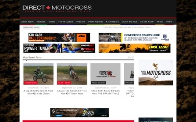 directmotocross.com screenshot