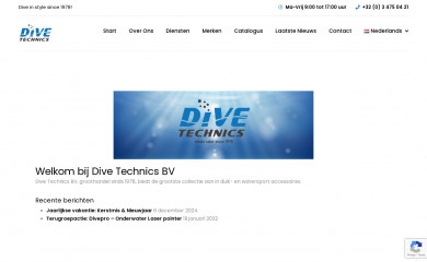 divetechnics.be screenshot