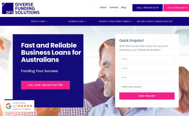 diversefunding.com.au screenshot