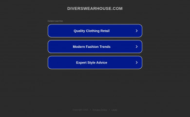 diverswearhouse.com screenshot