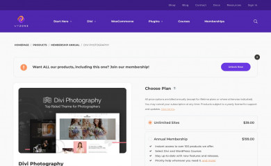 Divi Photography screenshot