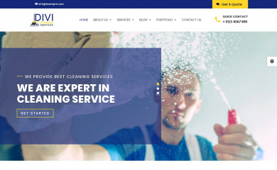 DIVI Cleaning screenshot