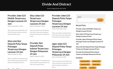divideanddistract2018.com screenshot