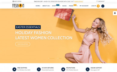 Divi Fashion shop screenshot