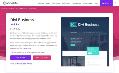 https://divilife.com/downloads/divi-business-child-theme/ screenshot