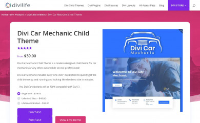 Divi Car Mechanic screenshot