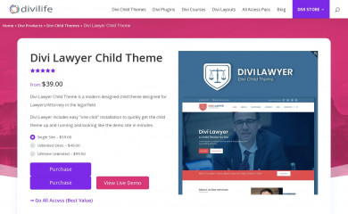 https://divilife.com/downloads/divi-lawyer-child-theme screenshot