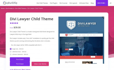 https://divilife.com/downloads/divi-lawyer-child-theme screenshot