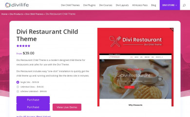 Divi Restaurant screenshot